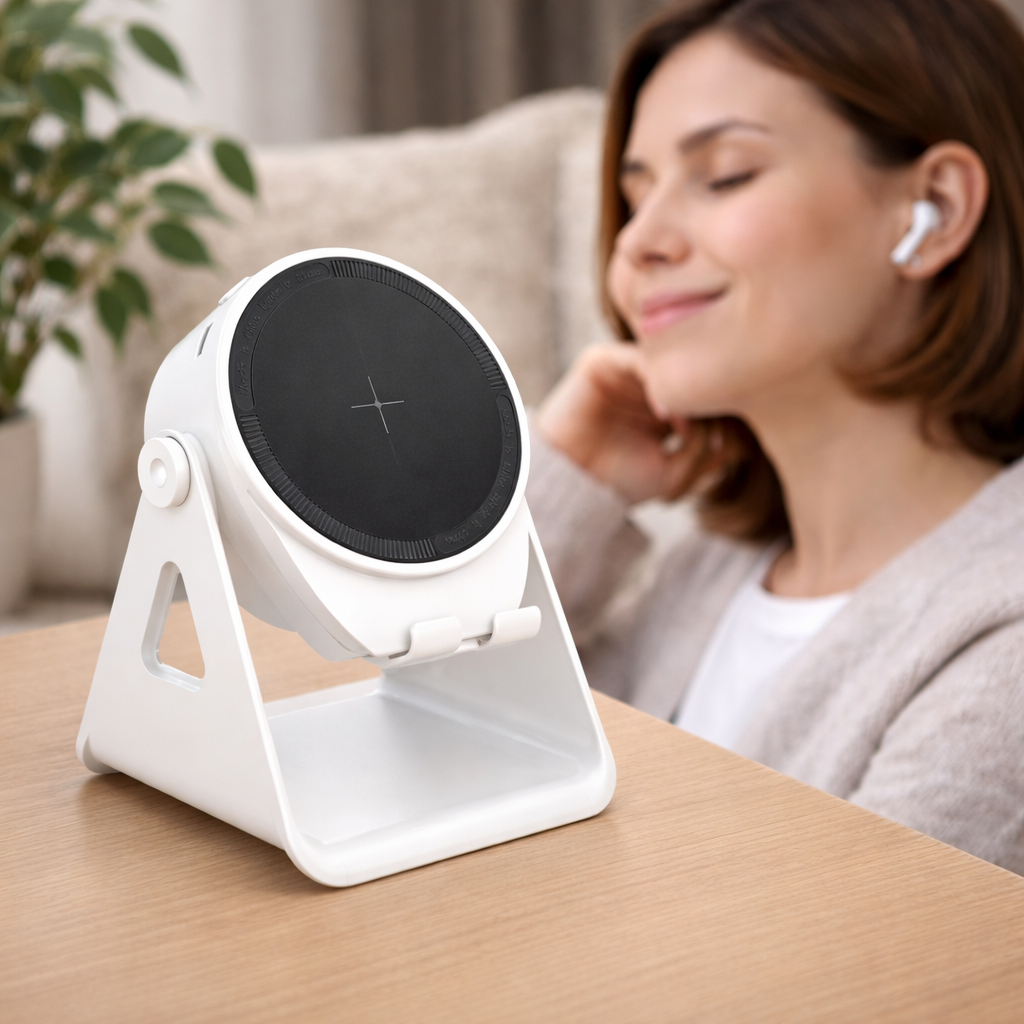 Wireless Charger With Bluetooth Speaker And Induction Phone Stand | Temsk