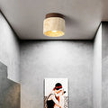 LumaNova Soft Cream Japanese Ceiling Lamp for Living Rooms | Temsk