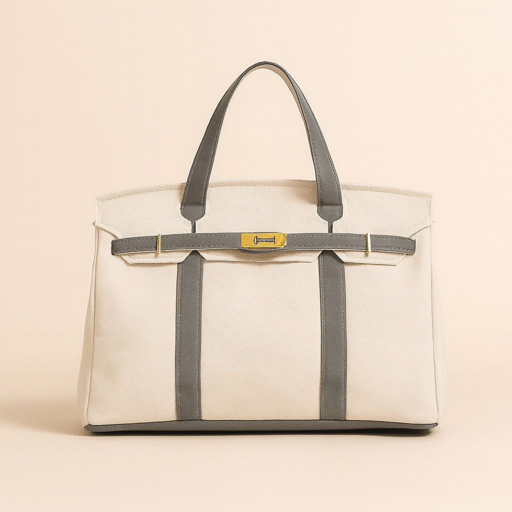 Aurelia Premium Canvas Shopper With Reinforced Steel Details | Temsk
