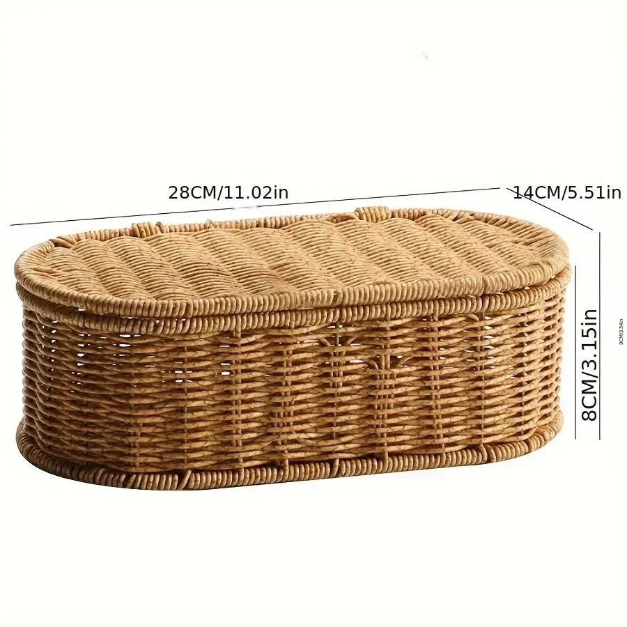 BohoNest Woven Storage Basket For Stylish Organization | Temsk