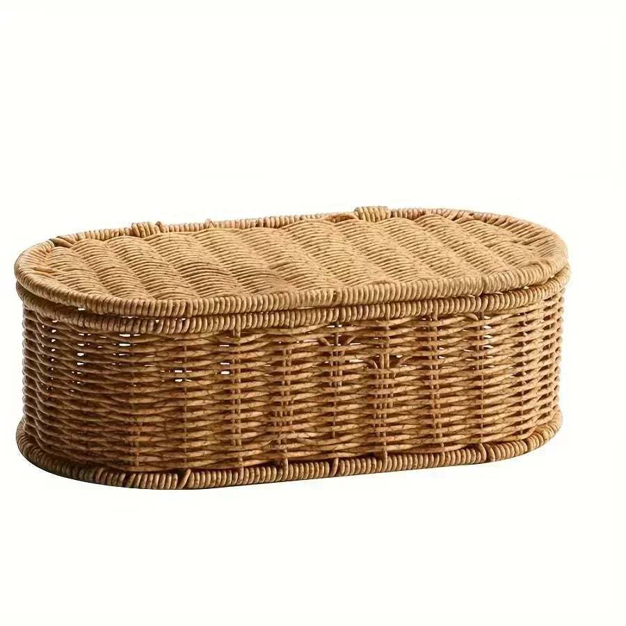 BohoNest Woven Storage Basket For Stylish Organization | Temsk