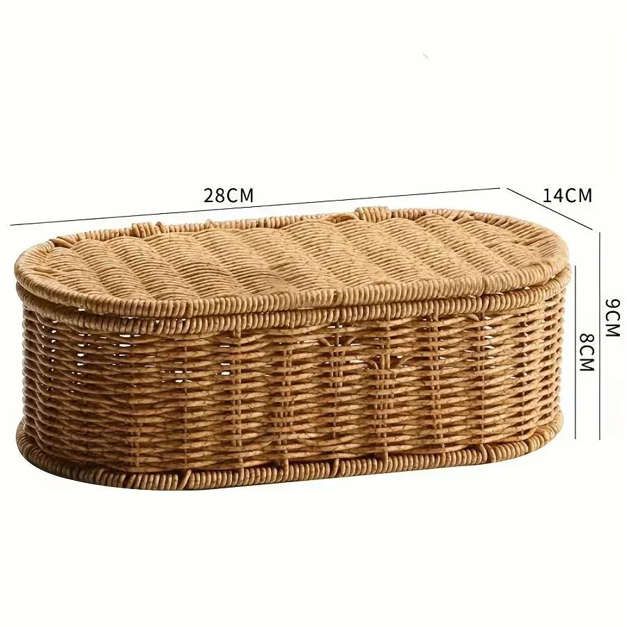 BohoNest Woven Storage Basket For Stylish Organization | Temsk