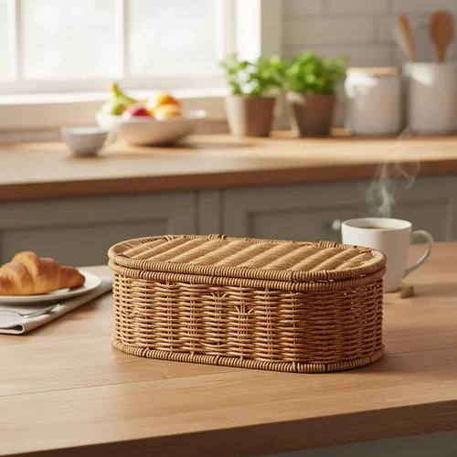 BohoNest Woven Storage Basket For Stylish Organization By Temsk