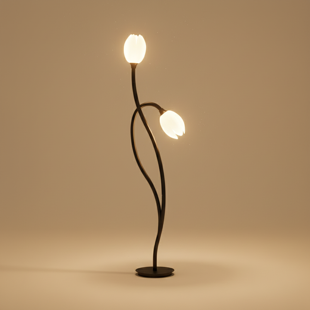 BloomLume Elegant Modern Table Lamp for Living Room or Bedroom | Temsk