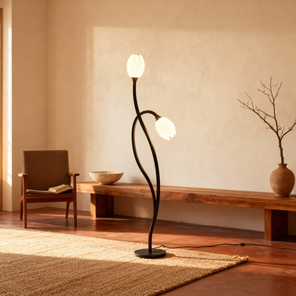 BloomLume Elegant Modern Table Lamp for Living Room or Bedroom | Temsk