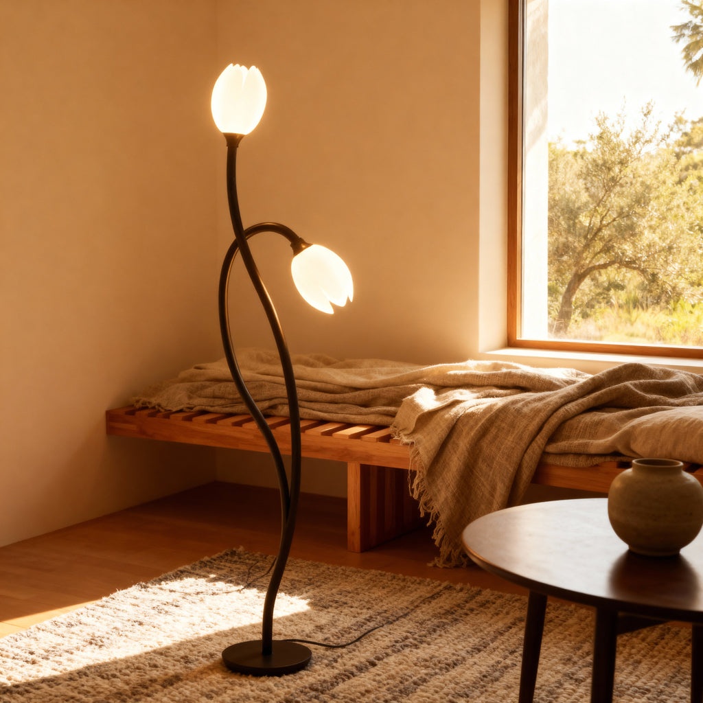 BloomLume Elegant Modern Table Lamp for Living Room or Bedroom | Temsk
