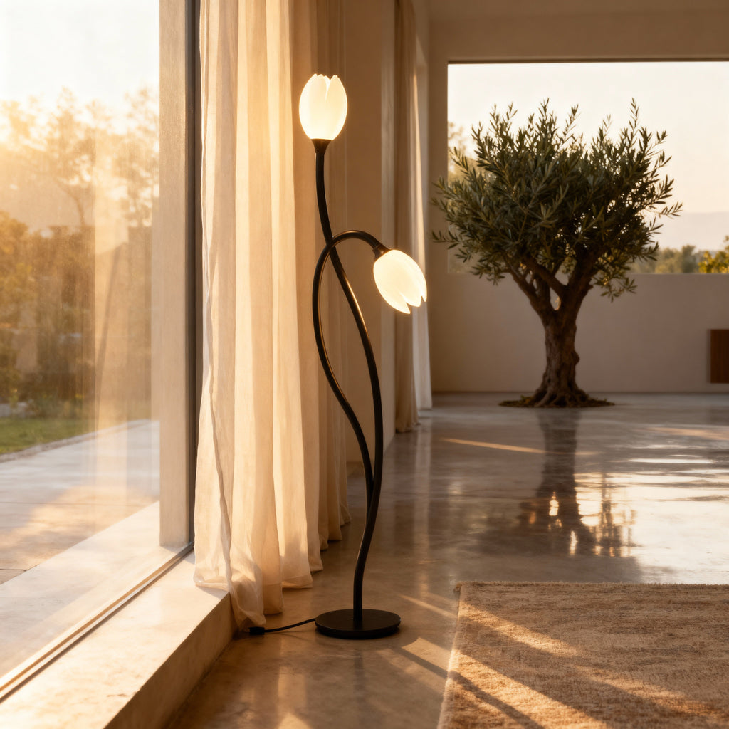 BloomLume Elegant Modern Table Lamp for Living Room or Bedroom | Temsk