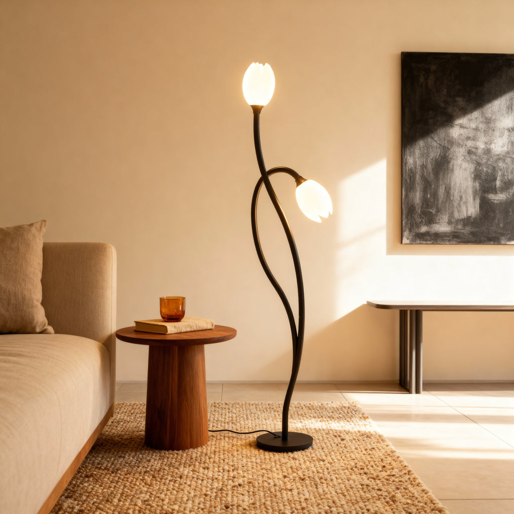 BloomLume Elegant Modern Table Lamp for Living Room or Bedroom | Temsk