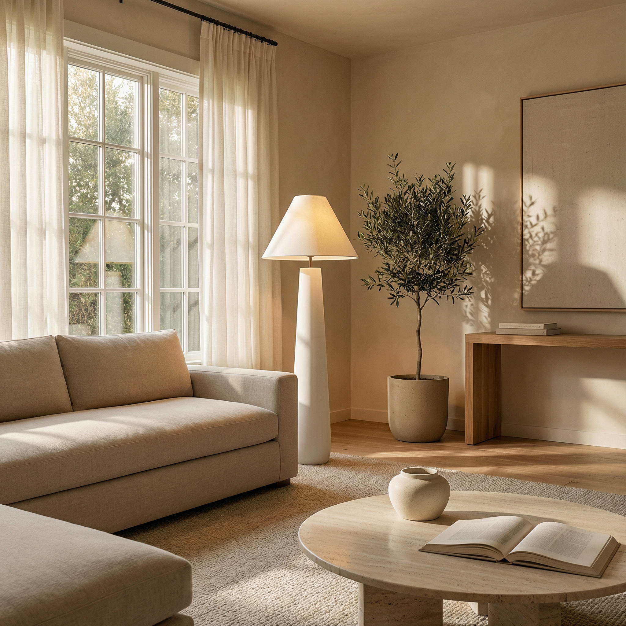 Astra Modern Minimalist Resin Standing Floor Lamp For Living Room | Temsk