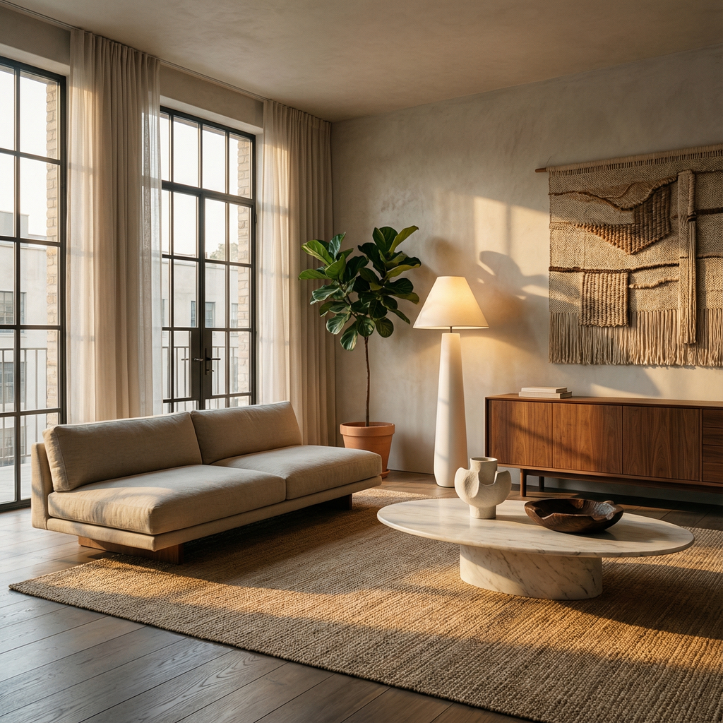 Astra Modern Minimalist Resin Standing Floor Lamp For Living Room | Temsk