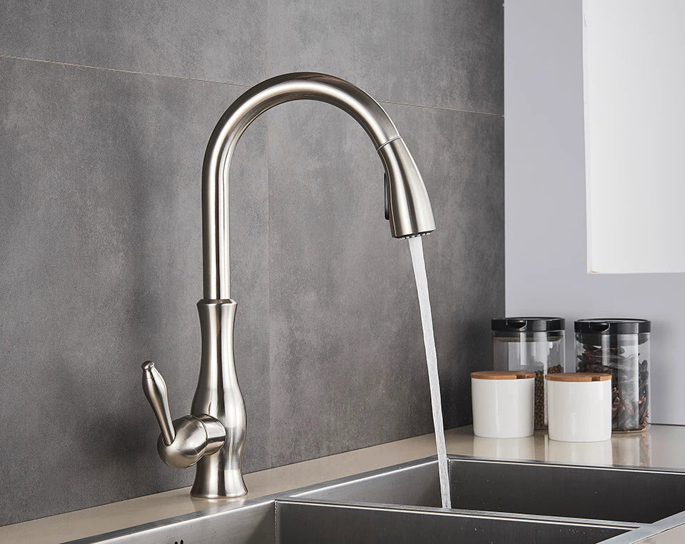 NovaFlow Modern Kitchen Faucet With Pull-Out Spray | Temsk