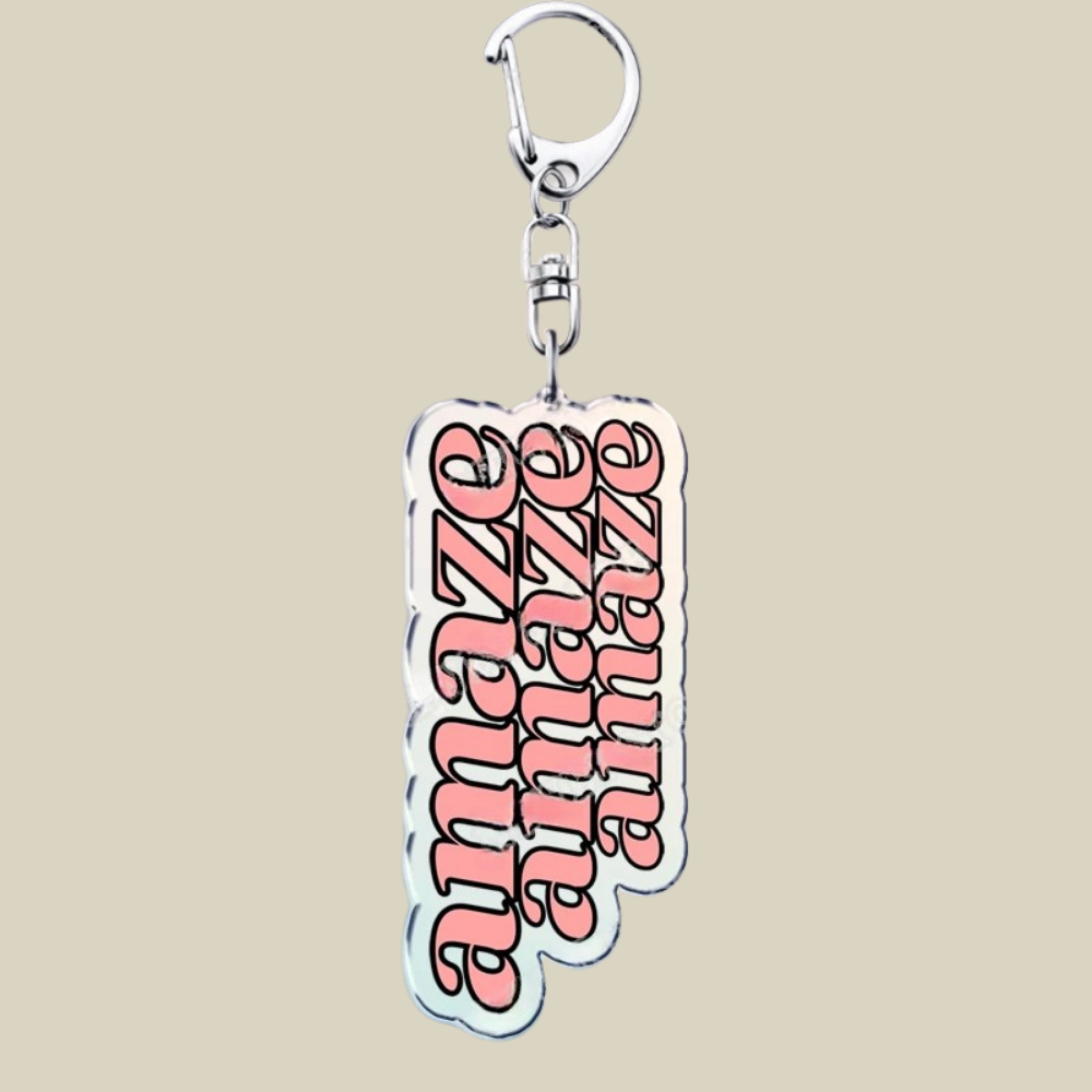 Bunnycat Acrylic Keychain With Cute Cartoon Charm For Bags And Keys | Temsk