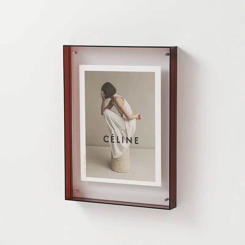 PrismFrame barevný průhledný akrylový stojan na fotografie pro živé vzpomínky | Temsk