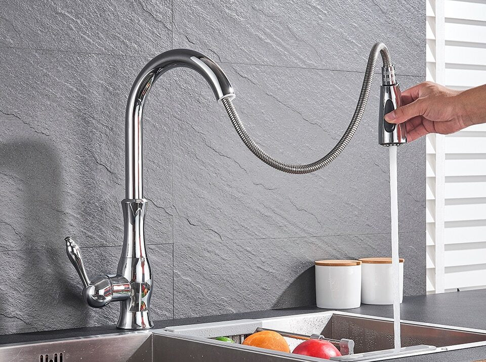 NovaFlow Modern Kitchen Faucet With Pull-Out Spray | Temsk