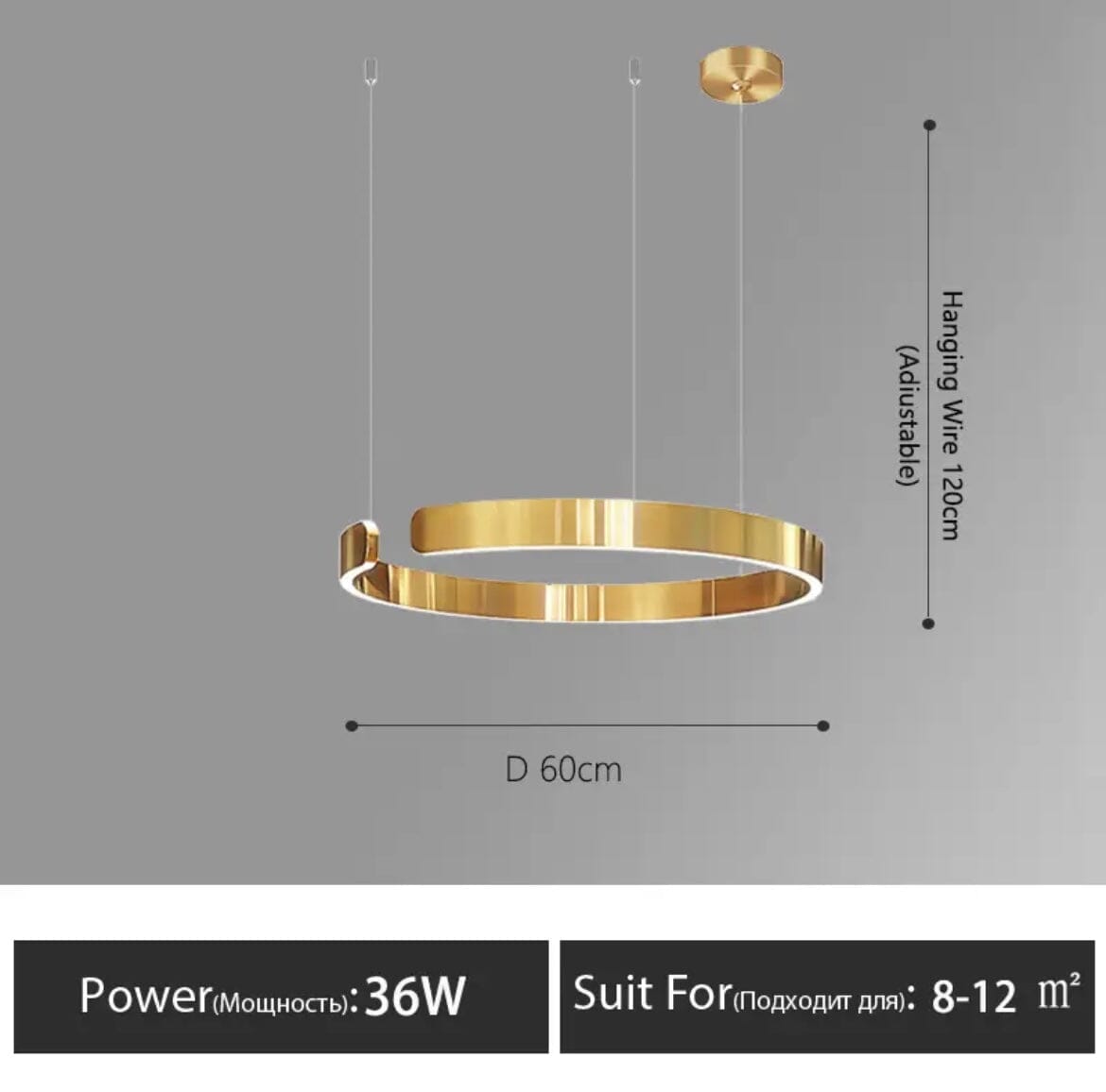 Astraelle Nordic Ring Chandelier for Modern Living Spaces | Temsk