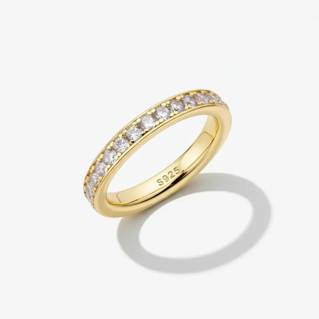 Sterling Silver Ring With Bead Setting For Everyday Wear | Temsk