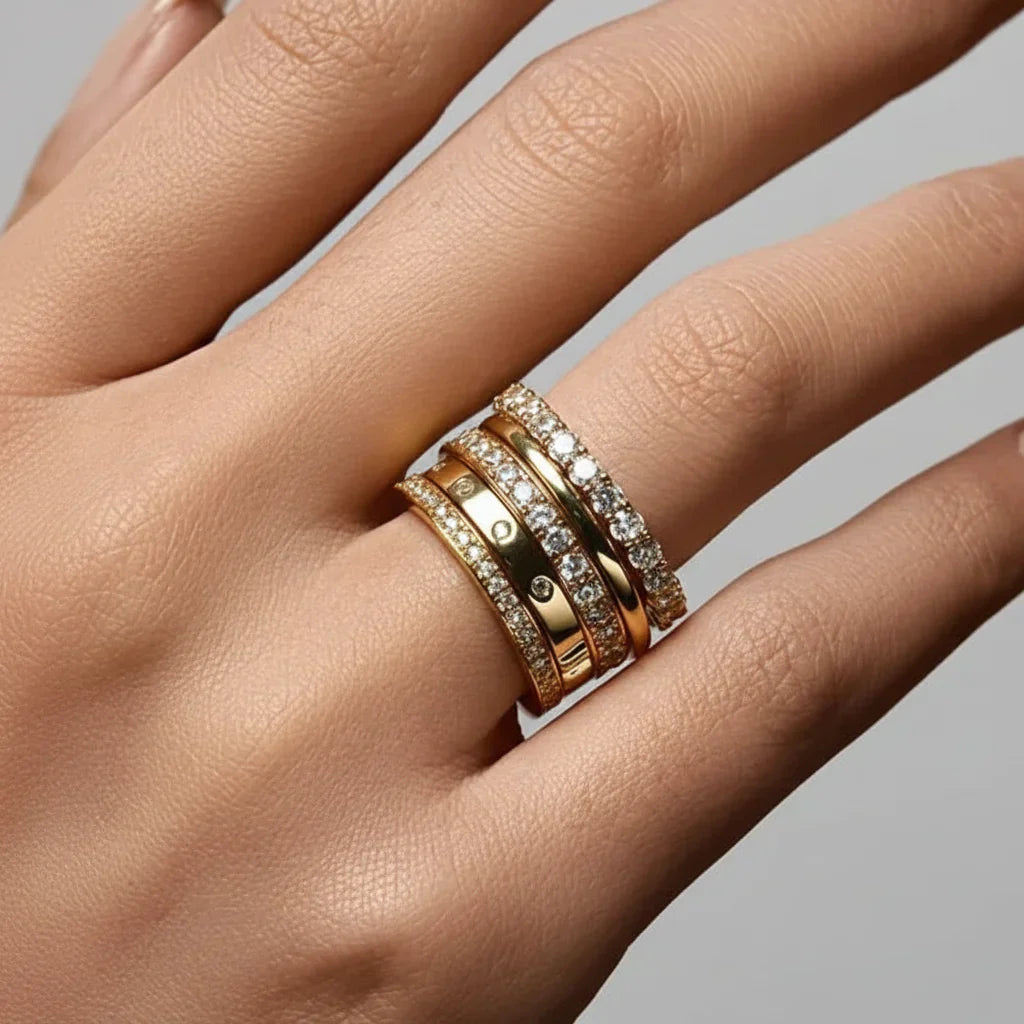 Sterling Silver Ring With Bead Setting For Everyday Wear | Temsk