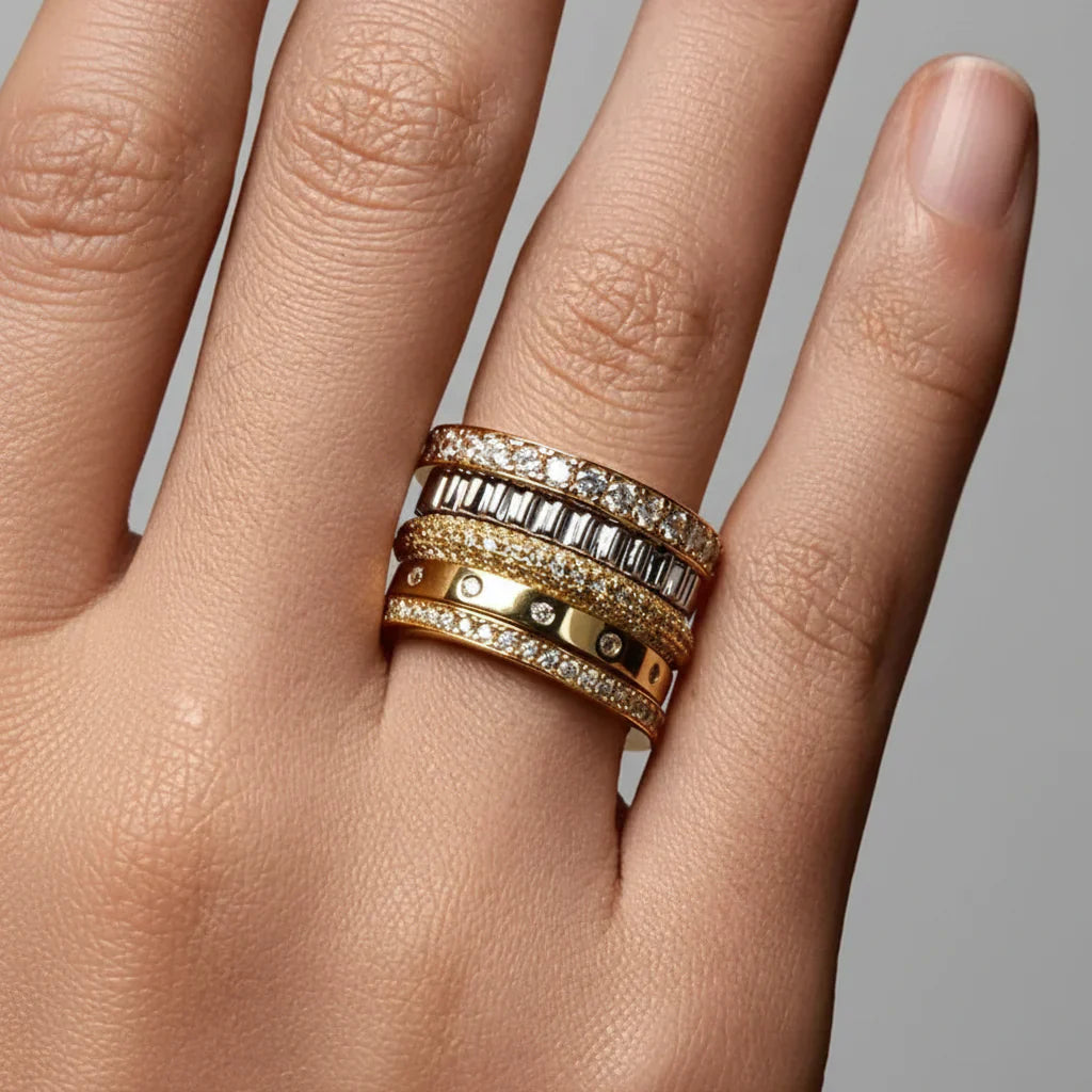 Sterling Silver Ring With Bead Setting For Everyday Wear | Temsk
