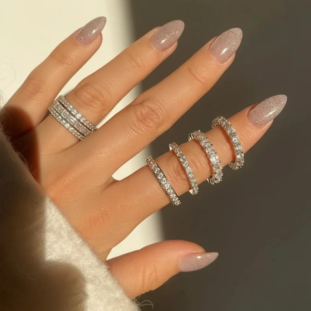 Sterling Silver Ring With Bead Setting For Everyday Wear | Temsk