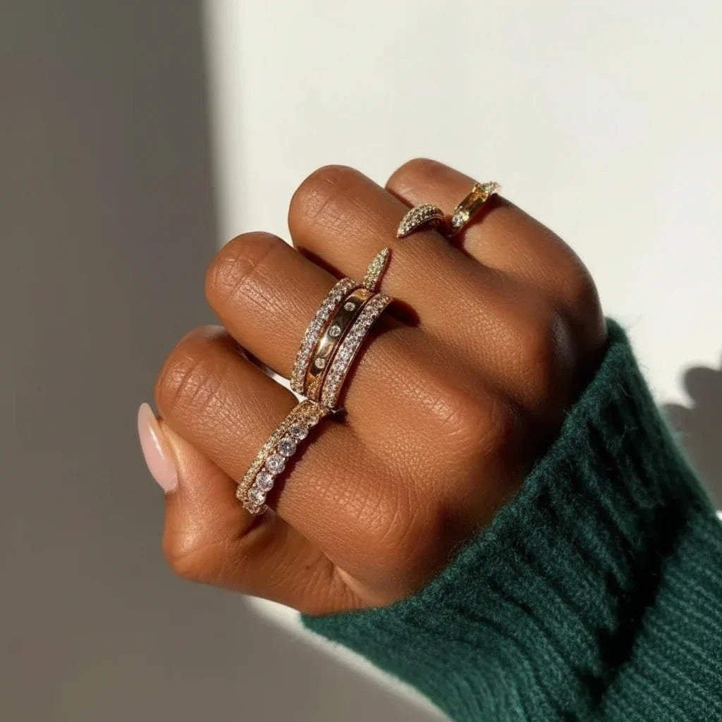 Sterling Silver Ring With Bead Setting For Everyday Wear | Temsk