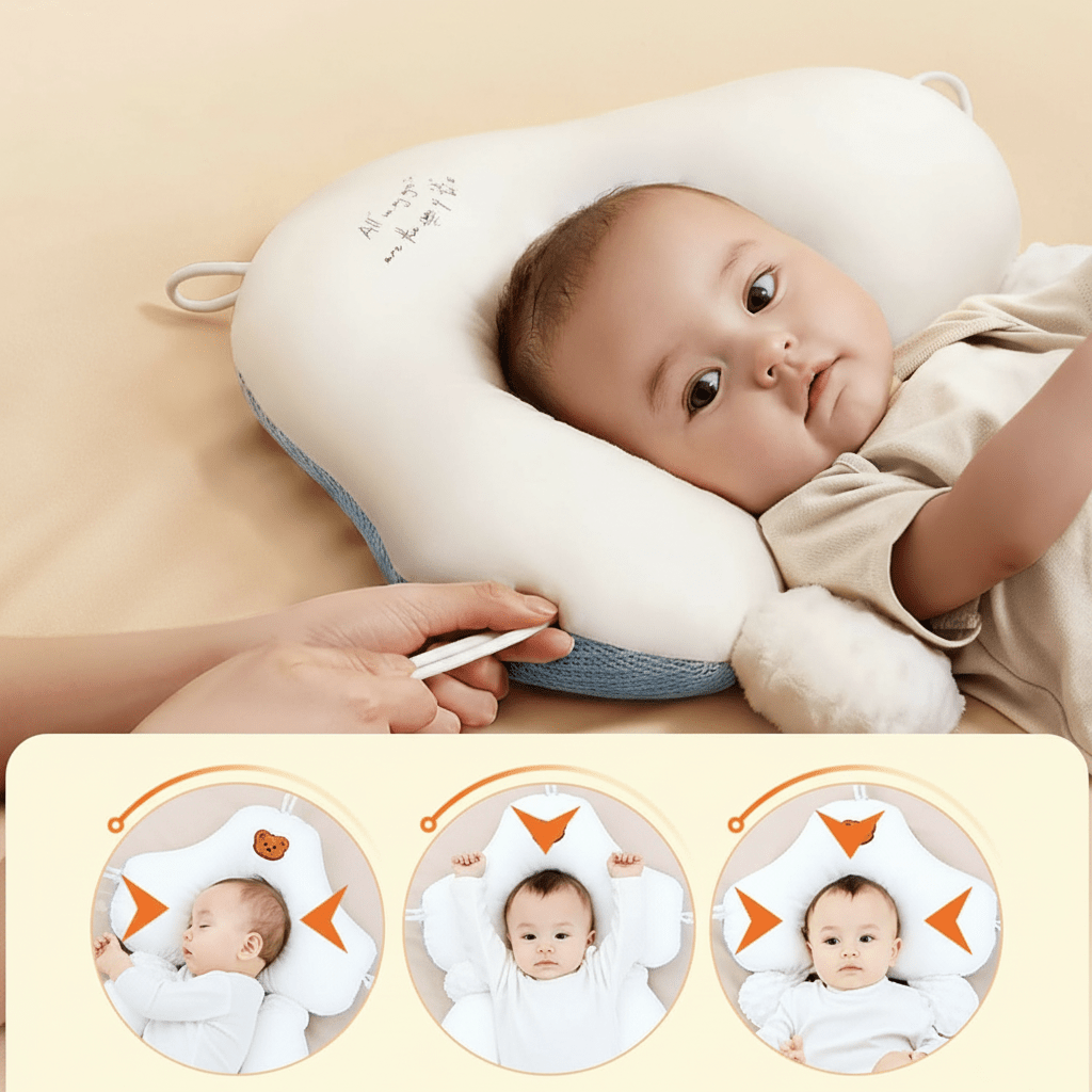 NestEase Organic Baby Pillow For Gentle Neck Support And Peaceful Sleep | Temsk