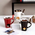 Ceramic Fondue Pot With Candle Heat For Chocolate And Cheese | Temsk