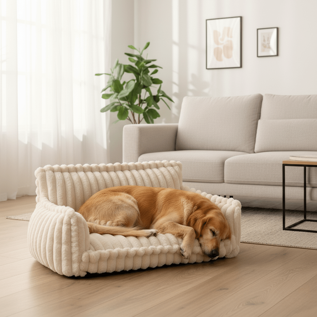 PawNest Orthopedic Dog Sofa for Pets, Soft Washable Bed | Temsk