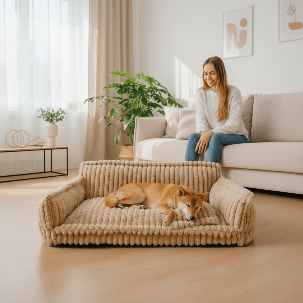 PawNest Orthopedic Dog Sofa for Pets, Soft Washable Bed | Temsk