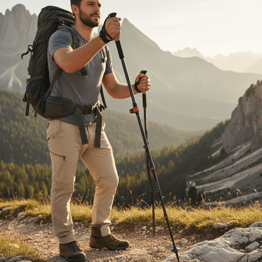 TrailFlex Bastoncini Pieghevoli in Carbonio con Stabilità Migliorata | Temsk