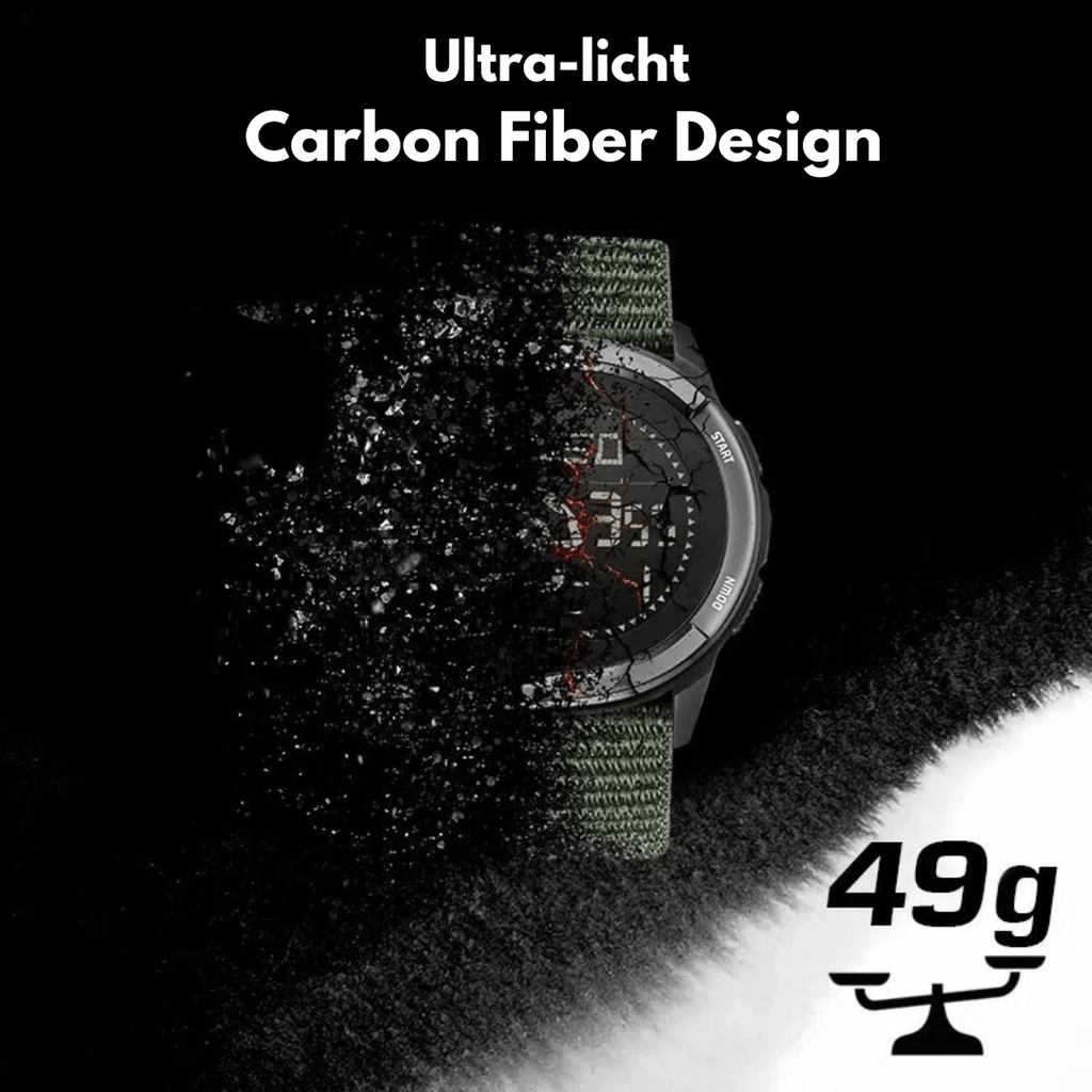 TrailForge Sports Watch With Carbon Design For Adventure | Temsk