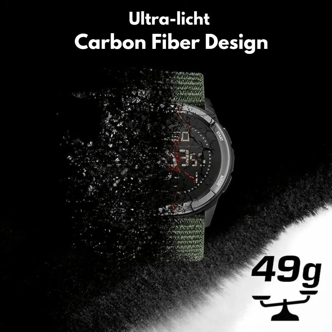 TrailForge Sports Watch With Carbon Design For Adventure | Temsk