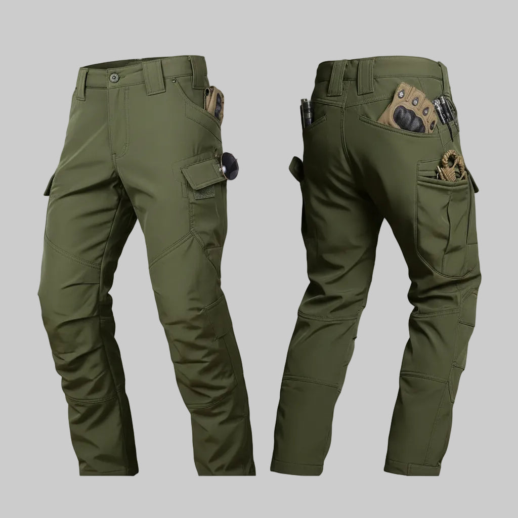 Tactical Fleece-Lined Pants With Cargo Pockets For Outdoor Wear | Temsk