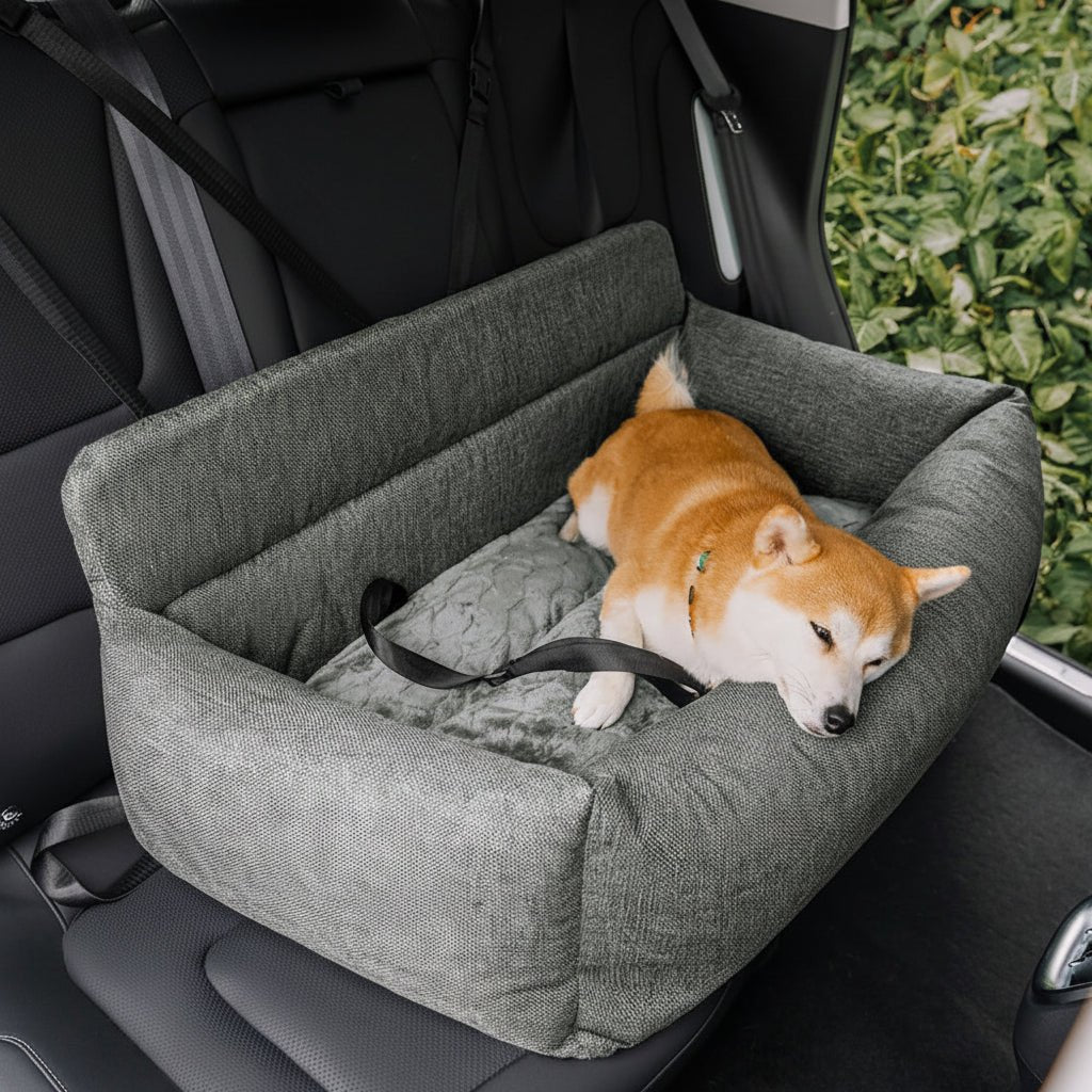 TrailNest Large Washable Dog Car Bed With Secure Straps And Non Slip Bottom | Temsk