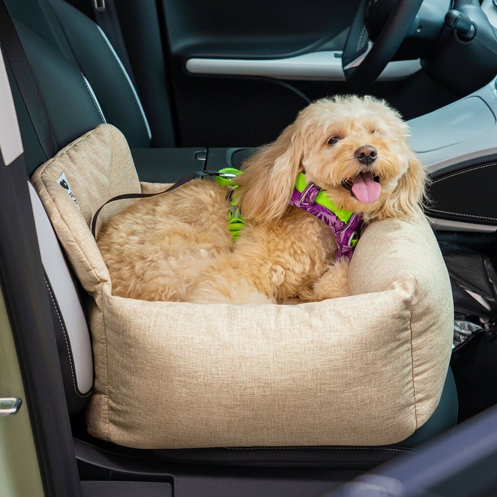 TrailNest Large Washable Dog Car Bed With Secure Straps And Non Slip Bottom | Temsk