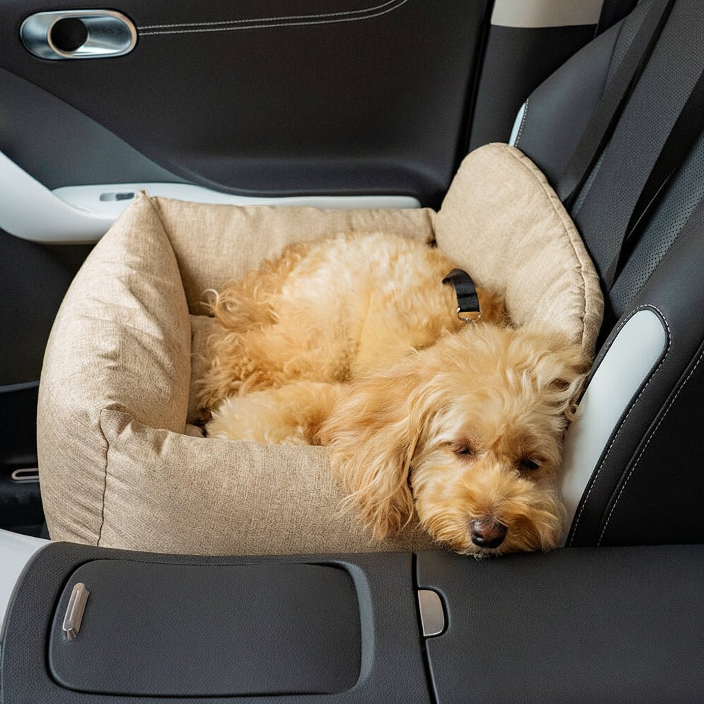 TrailNest Large Washable Dog Car Bed With Secure Straps And Non Slip Bottom | Temsk