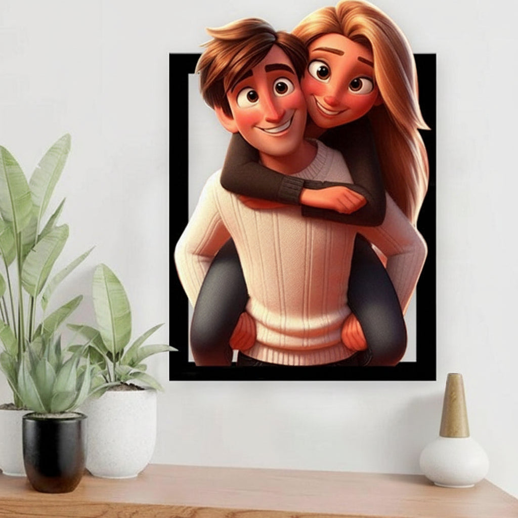 Personalisierter Holz-Fotorahmen als 3D-Wandkunst für Ihre Lieblingsmomente | Temsk