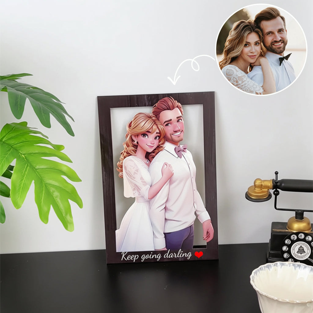 Personalisierter Holz-Fotorahmen als 3D-Wandkunst für Ihre Lieblingsmomente | Temsk