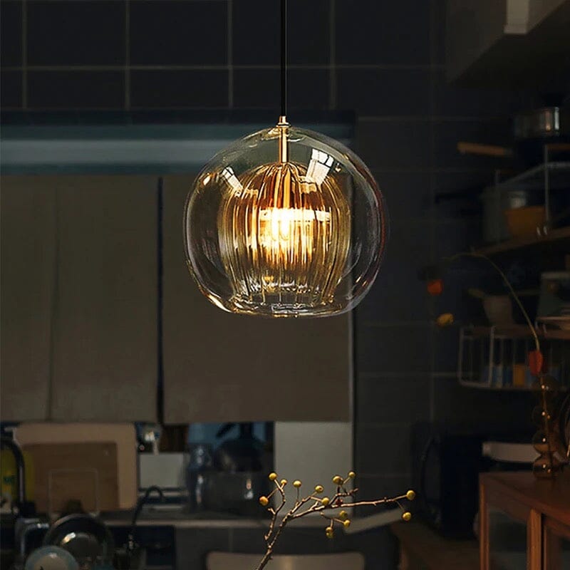 Nova Glass Bubble Pendant Light With Handblown Double Orbs | Temsk