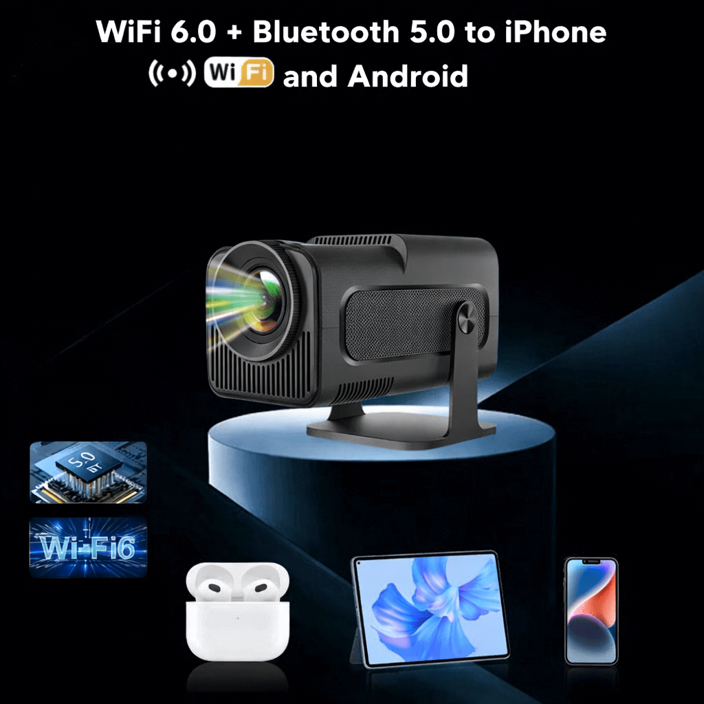 Smart 4K Mini Projector For Portable Home Theater Experience | Temsk