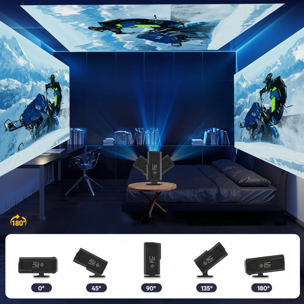 Smart 4K Mini Projector For Portable Home Theater Experience | Temsk