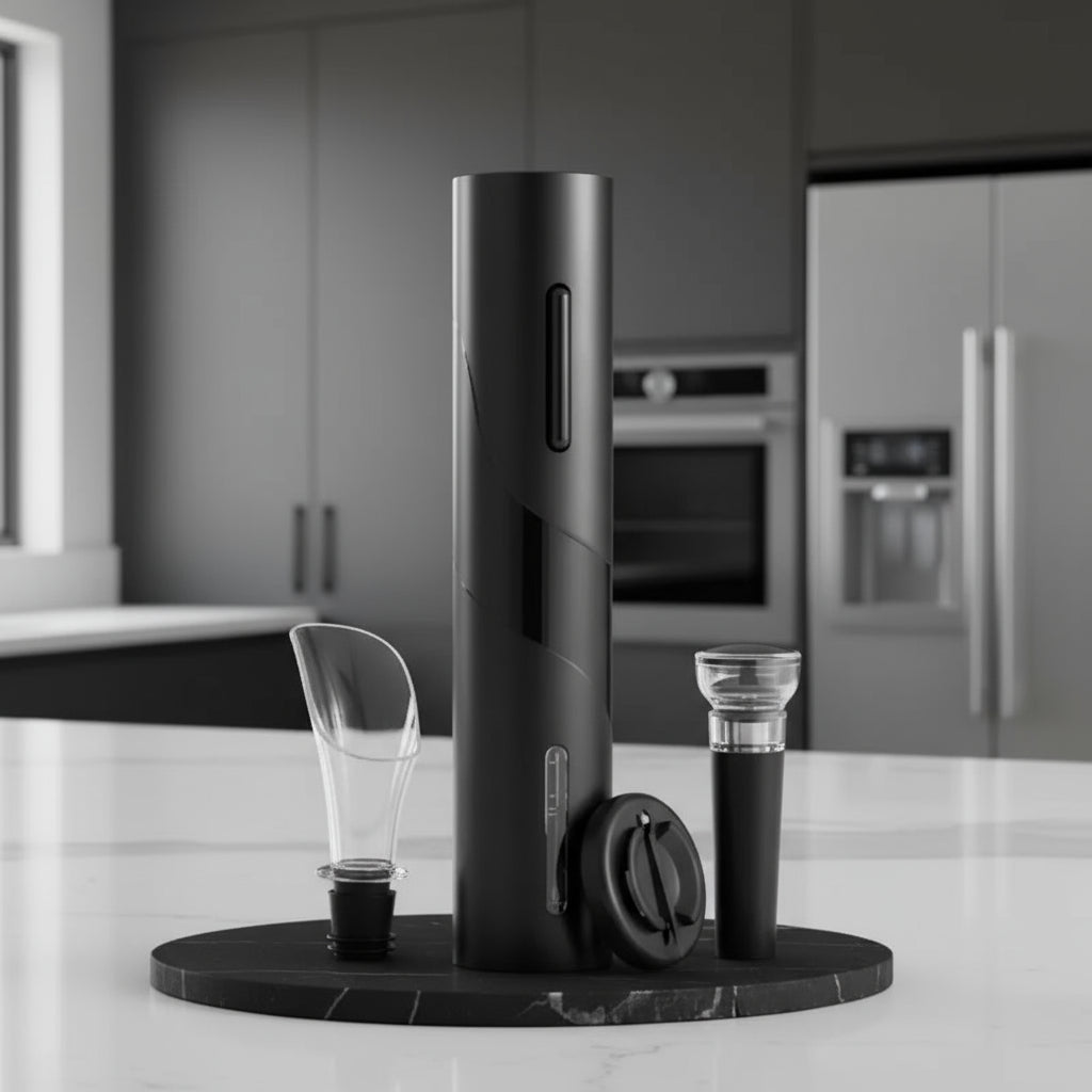 VinoNova 4 In 1 Smart Electric Corkscrew Set With Rechargeable Design | Temsk