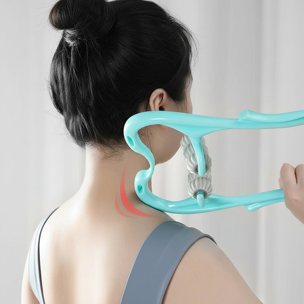 Neck Massager Manual Roller For Cervical Relief And Shoulder Comfort | Temsk