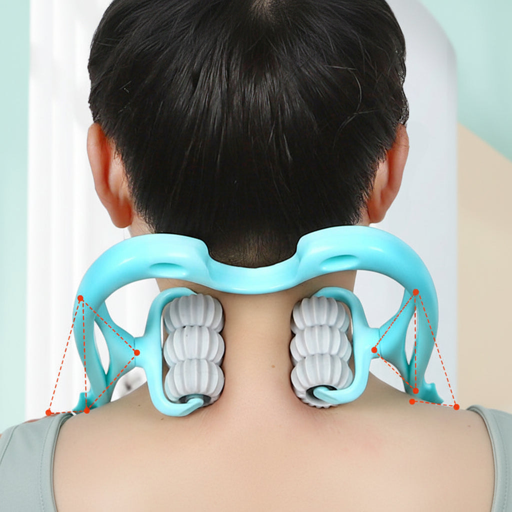 Neck Massager Manual Roller For Cervical Relief And Shoulder Comfort | Temsk