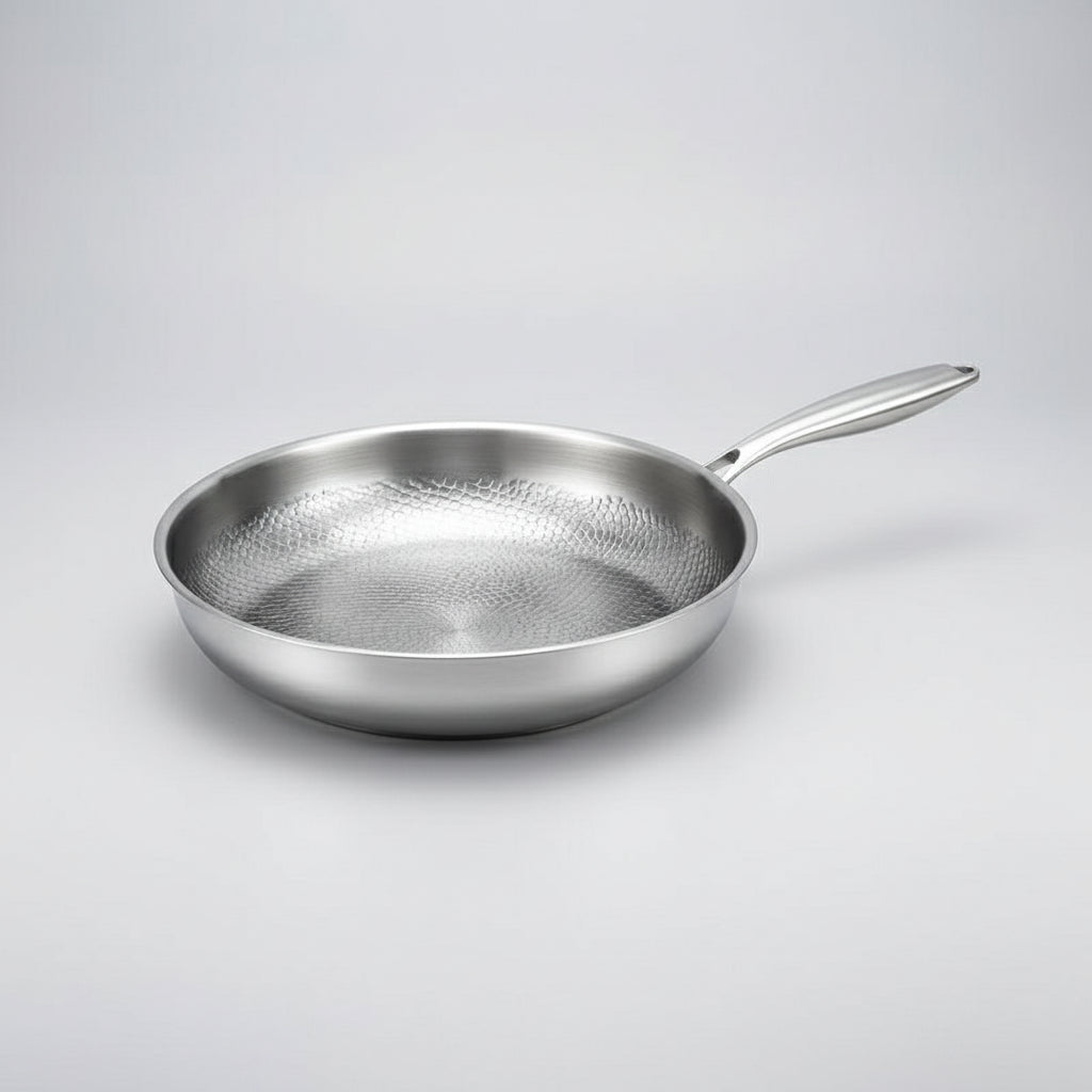 AurumForge Titanium Hammered Nonstick Frying Pan For Induction Cooking | Temsk