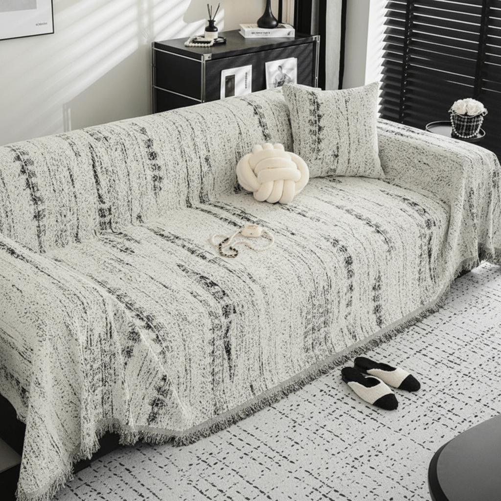 LuminaCrest Elegant Chenille Sofa Cover With Easy Care | Temsk