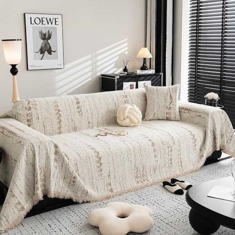 LuminaCrest Elegant Chenille Sofa Cover With Easy Care | Temsk