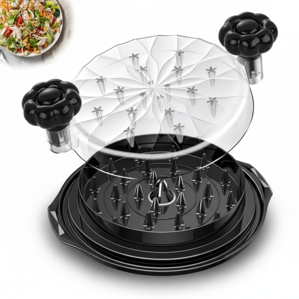 Handheld Meat Shredder With Glass Bowl And Non-Slip Base | Temsk
