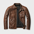 Herren Vintage-Motorradjacke im klassischen Stil | Temsk