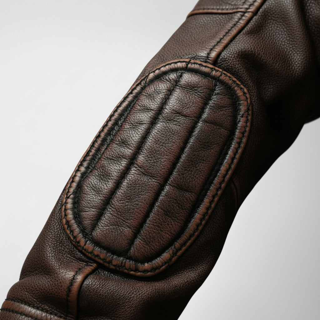 Herren Vintage-Motorradjacke im klassischen Stil | Temsk