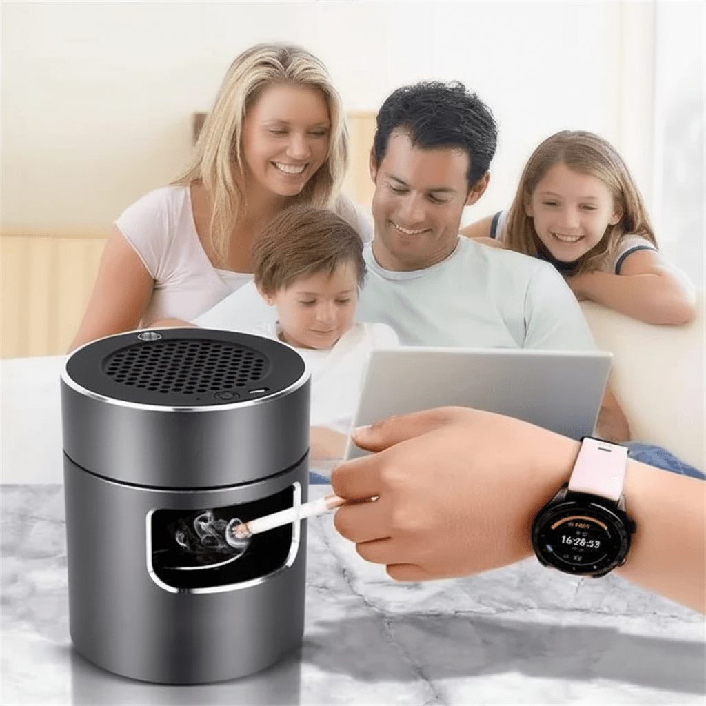 AeroPure Posacenere Intelligente con Sistema di Purificazione dell'Aria USB | Temsk